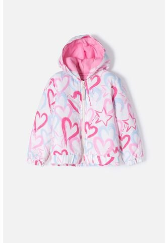 Chaqueta LittleMic Multicolor Con Cierre Ajustable En Frente Para Niña 2T A 5T 4T LittleMic