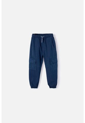 Jogger De Littlemic Con Cordón Azul Para Niño 2T A 5T 4T