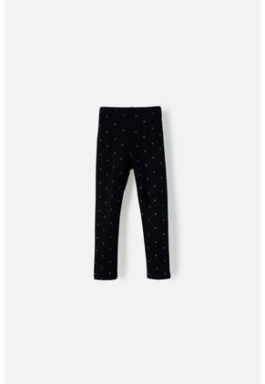 Leggins De LittleMic Con Cintura Elástica Negro Para Niña 2T A 5T 4T