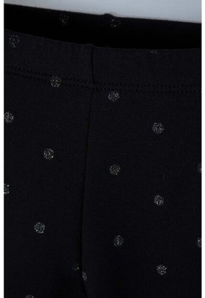 Leggins De LittleMic Con Cintura Elástica Negro Para Niña 2T A 5T 4T