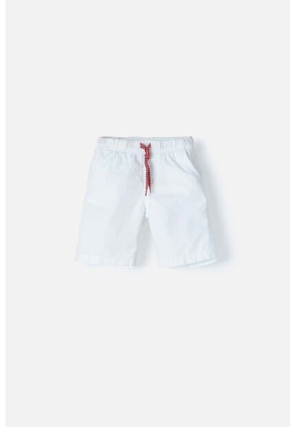 Bermuda LittleMic Con Resorte Blanca Para  Niño 3T
