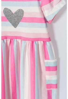 Vestido De LittleMic Manga Corta Para Bebé Niña 3-6