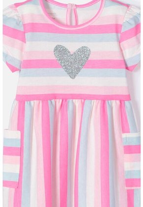 Vestido De LittleMic Manga Corta Para Bebé Niña 3-6