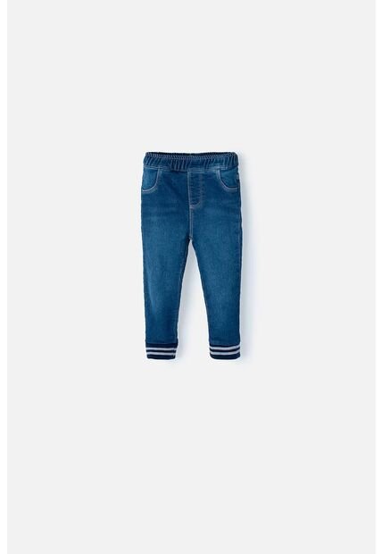 Jegging LittleMic En Denim Tono Medio Con Elástico En Cintura Para Bebé Niño 3-6