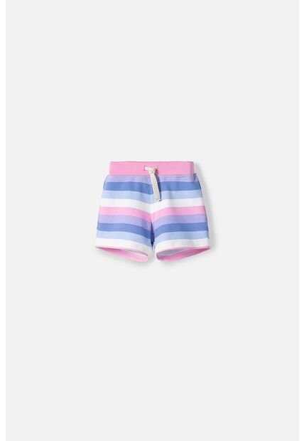 Short LittleMic Multicolor Con Cordón Ajustable En Cintura Para Niña 2T A 5T 5T