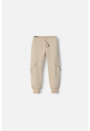 Jogger De Littlemic Con Cordón Caqui Para Niño 2T A 5T 2T