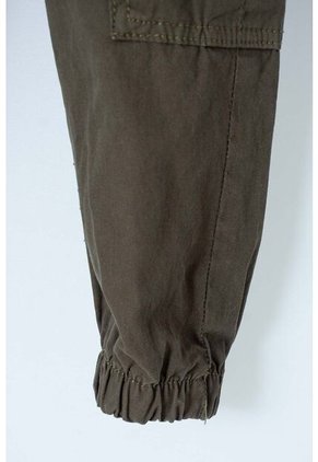 Jogger De LittleMic Con Cordón Verde Militar Para Niño 2T A 5T 4T