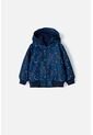 Chaqueta LittleMic Azul Con Capucha Para Bebé Niño 3-6 de LittleMic