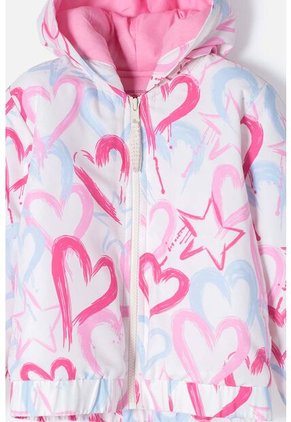 Chaqueta LittleMic Multicolor Con Cierre Ajustable En Frente Para Niña 2T A 5T 2T