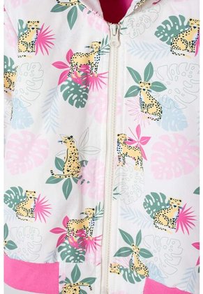 Chaqueta De LittleMic Multicolor Con Capucha Para Niña 2T A 5T 4T