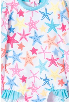 Vestido De Baño LittleMic Multicolor Incluye Bucket Hat Para Bebé Niña 18-24