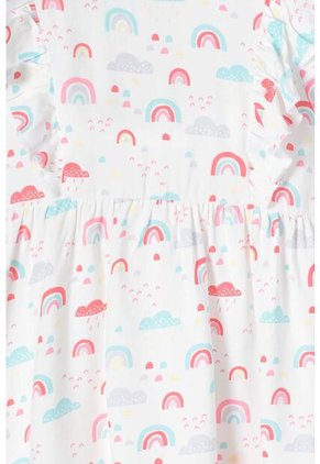 Vestido De LittleMic Manga Corta Multicolor Para Niña 2t A 5t 5T