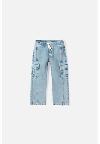 Jean De Littlemic Bota Ancha Para Niña 2T A 5T 2T LittleMic