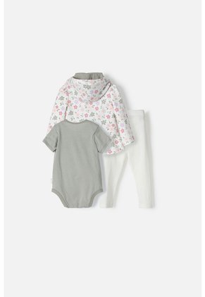 Conjunto LittleMic Multicolor Con Leggins Y Chaqueta Para Bebé Niña 9-12