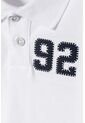 Camiseta Tipo Polo De Littlemic Blanco Para Niño 2T A 5T 5T de LittleMic