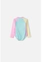 Vestido De Baño LittleMic Multicolor Manga Larga Para Niña 2T A 5T 3T de LittleMic
