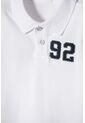 Camiseta Tipo Polo De Littlemic Blanco Para Niño 2T A 5T 5T de LittleMic
