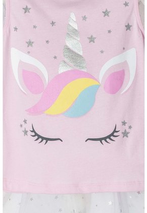 Camiseta Littlemic Multicolor Manga Corta Con Bolero Para Niña 2T A 5T 2T