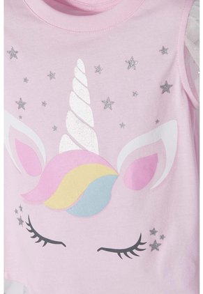 Camiseta Littlemic Multicolor Manga Corta Con Bolero Para Niña 2T A 5T 2T