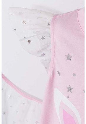 Camiseta Littlemic Multicolor Manga Corta Con Bolero Para Niña 2T A 5T 2T