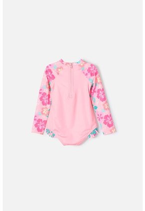 Vestido De Baño LittleMic Multicolor Tipo Enterizo Para Niña 2T A 5T 5T