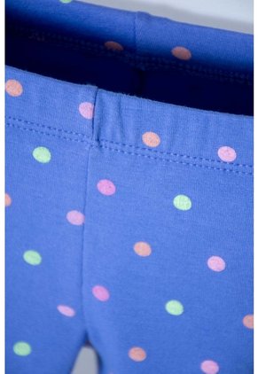 Leggins LittleMic Con Cintura Elástica Azul Para Niña 2T A 5T 5T