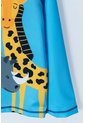 Conjunto De Baño LittleMic Estampado  Azul Claro Y Oscuro Para Bebé Niño 6-9 de LittleMic