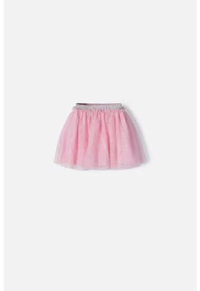 Falda De Littlemic Corta Rosada Para Niña 2T A 5T 2T