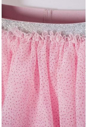 Falda De Littlemic Corta Rosada Para Niña 2T A 5T 2T