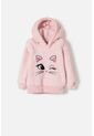 Buzo De Littlemic Con Capucha Rosado Para Niña 2T A 5T 5T de LittleMic