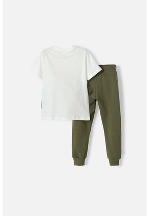 Conjunto LittleMic Verde Militar Para Niño 2t A 5t 3T