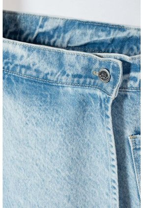 Falda De Littlemic Denim Azul Para Niña 2T A 5T 5T