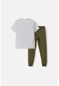 Conjunto Para Niño, De Pantalón Largo Gris/verde De LittleMic 3T de LittleMic