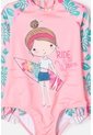 Vestido De Baño LittleMic Multicolor Tipo Enterizo Para Niña 2T A 5T 5T de LittleMic