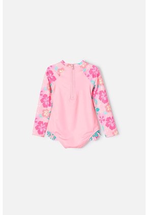 Vestido De Baño LittleMic Multicolor Tipo Enterizo Para Niña 2T A 5T 5T