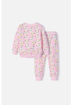 Conjunto De Littlemic Con Pantalón Largo Rosado Para Niña 2T A 6T 3T