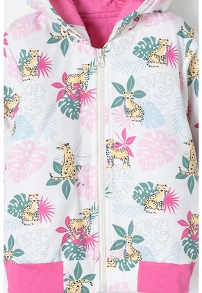 Chaqueta De LittleMic Multicolor Con Capucha Para Niña 2T A 5T 3T