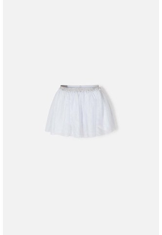 Falda Littlemic Tipo Tutú Blanco Para Niña 2T A 5T 4T LittleMic