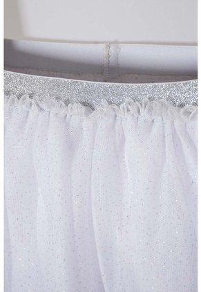 Falda Littlemic Tipo Tutú Blanco Para Niña 2T A 5T 4T