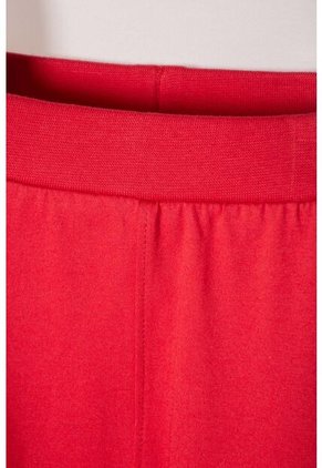 Conjunto LittleMic Caqui Y Rojo Estampado En Frente Para Bebé Niño 9-12