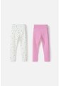 Pack X2 Legging De Littlemic Multicolor Para Niña 2T A 5T 4T de LittleMic