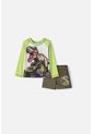 Conjunto De Baño LittleMic Verde De Camiseta Manga Larga Para Niño 2T A 5T 2T de LittleMic