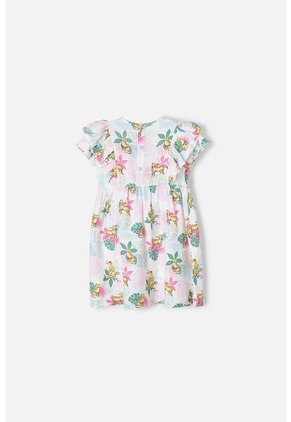 Vestido De LittleMic Multicolor Manga Corta Para Niña 2T A 5T 4T