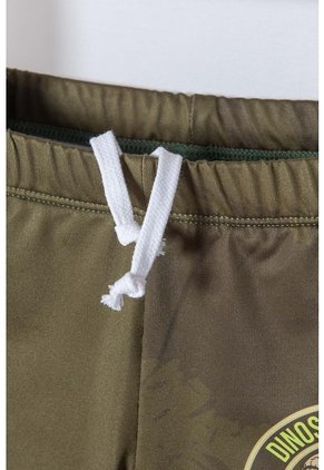 Conjunto De Baño LittleMic Verde De Camiseta Manga Larga Para Niño 2T A 5T 2T