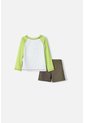 Conjunto De Baño LittleMic Verde De Camiseta Manga Larga Para Niño 2T A 5T 2T de LittleMic