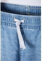 Jean De Littlemic Con Cordón Azul Para Niña 2T A 5T 5T de LittleMic
