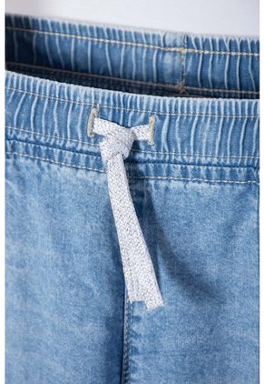 Jean De Littlemic Con Cordón Azul Para Niña 2T A 5T 5T