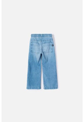 Jean De Littlemic Con Cordón Azul Para Niña 2T A 5T 5T