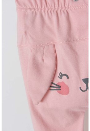 Pijama De LittleMic Con Pantalón Largo Verde Y Palo Rosa Para Bebé Niña 12-18