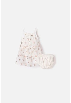 Vestido De Littlemic Con Panty Crudo Para Bebé Niña 12-18